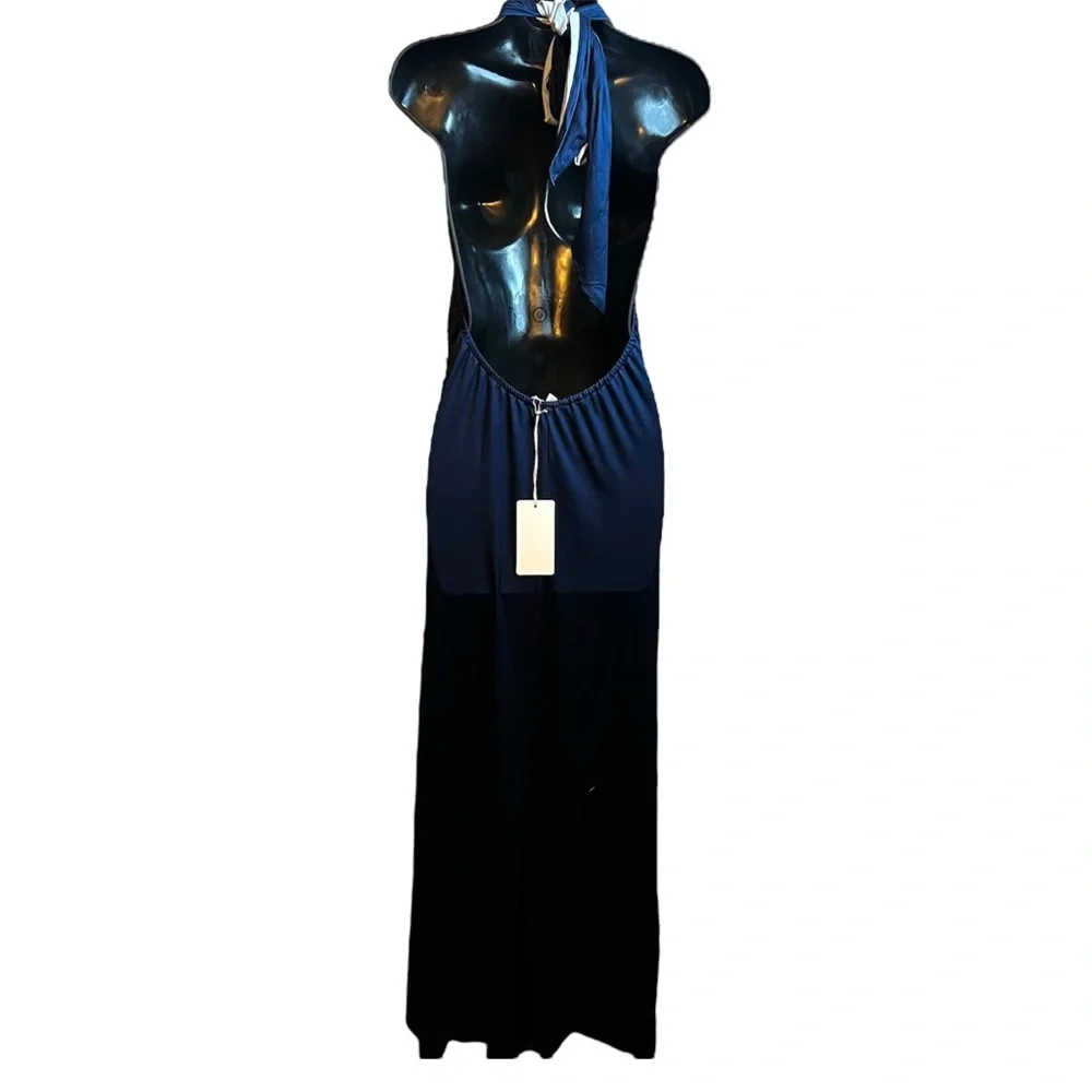 Dress Day Women’s Printed Halter Knit Maxi Dress - Picture 2 of 2